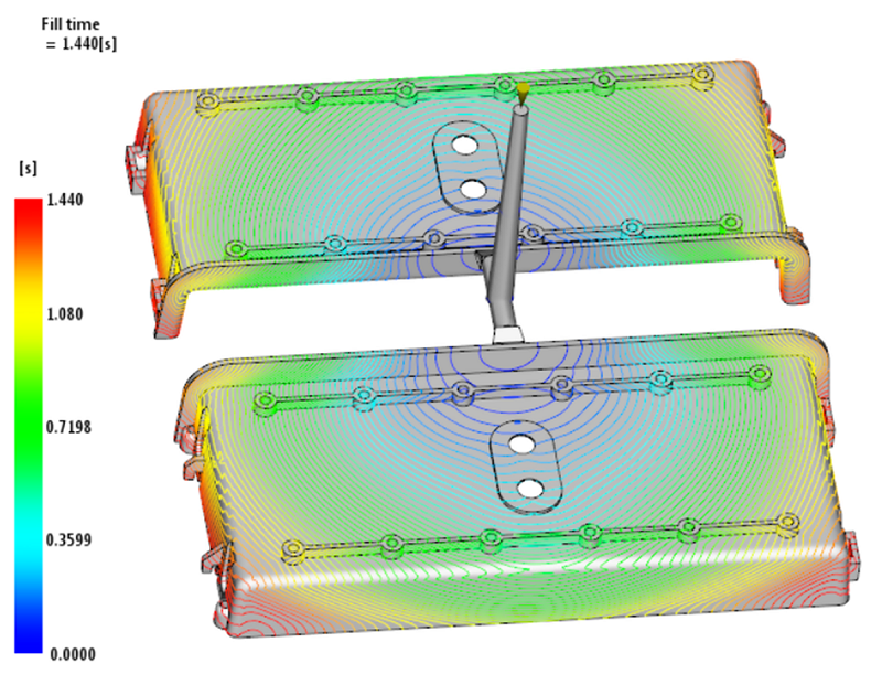 Filling the part tool cavity