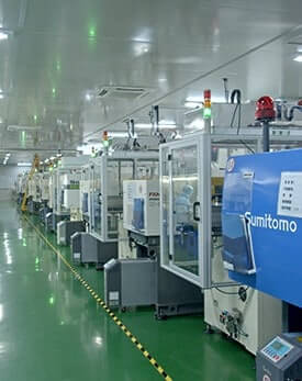 Clean room injection molding