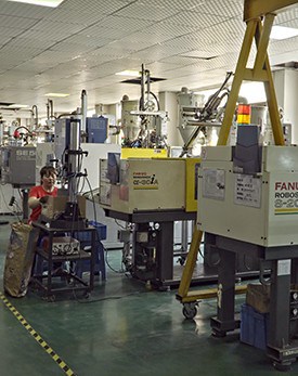 Clean room injection molding