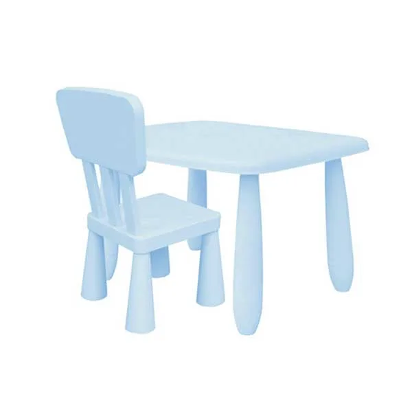 Blow molding plastic tables and chairs