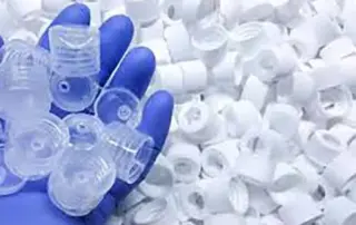 Medical device plastic parts. logo