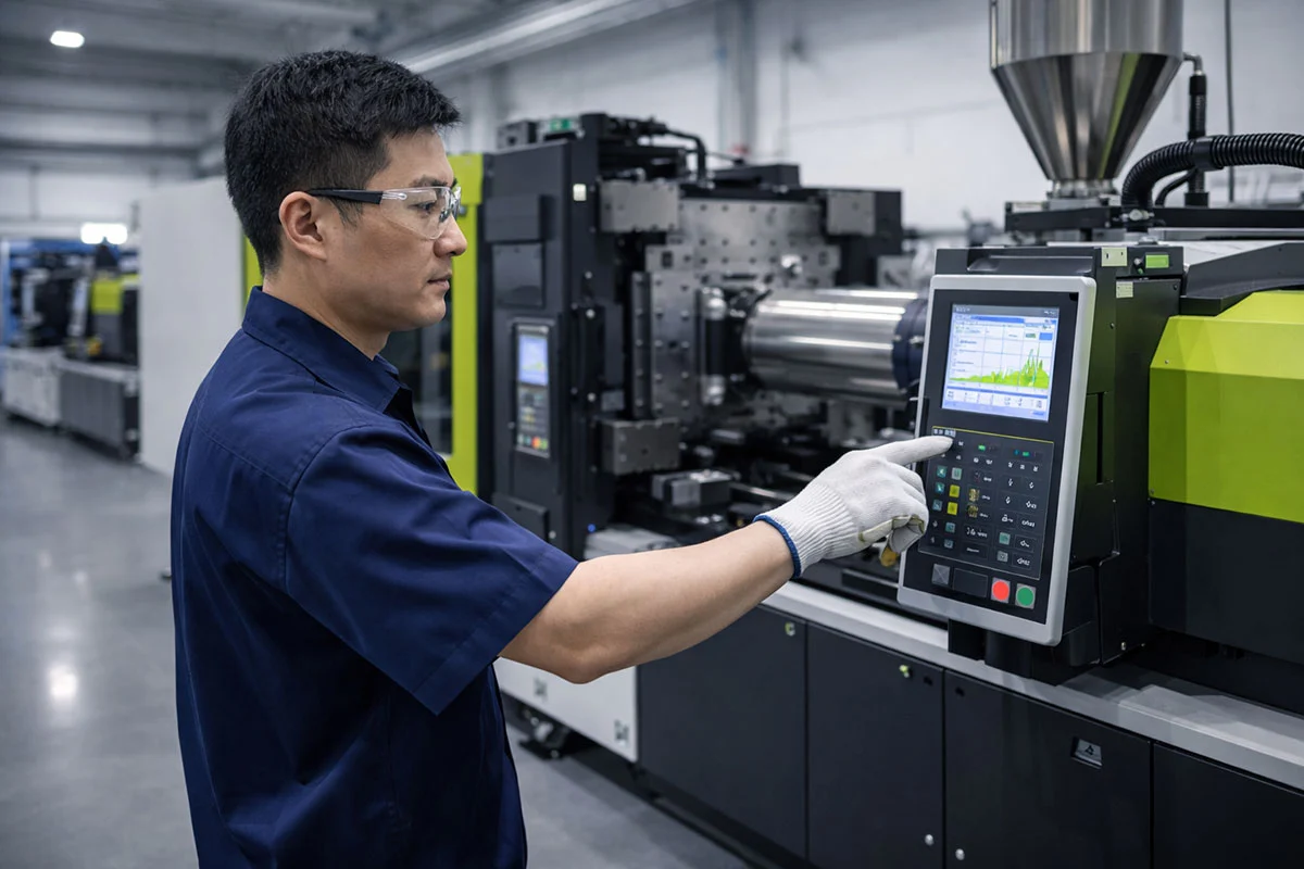 Injection molding machine operation