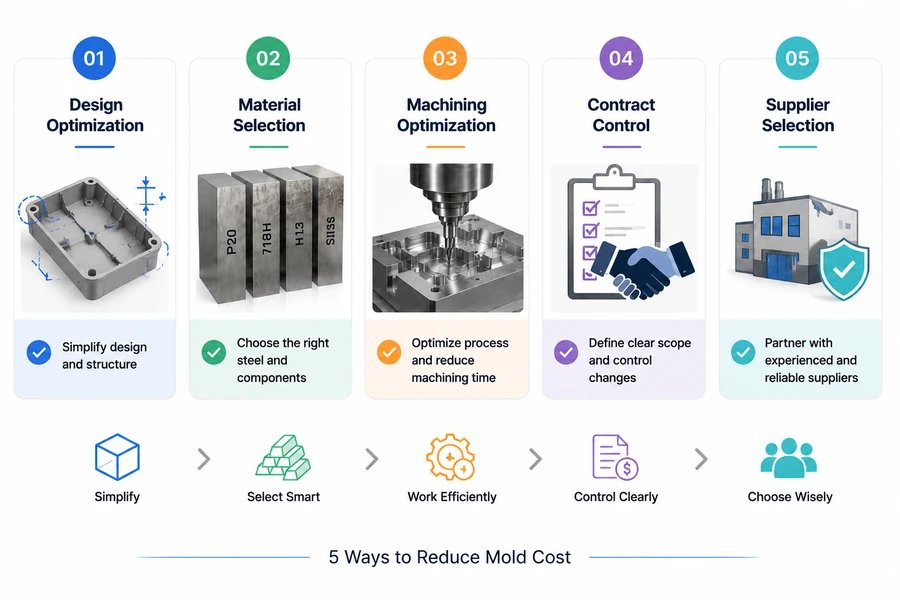 5 ways to reduce mold cost