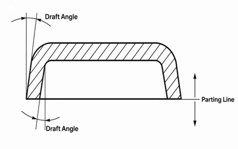 Draft Angle Structure Illustration