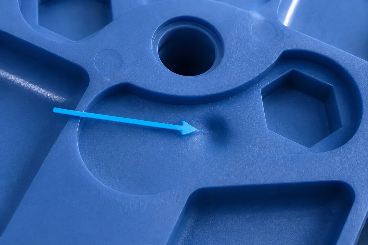 Example of Thick-Section Shrinkage