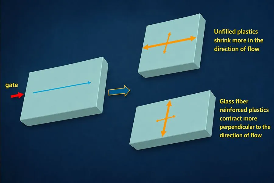 Fiber Orientation and Anisotropic Shrinkage