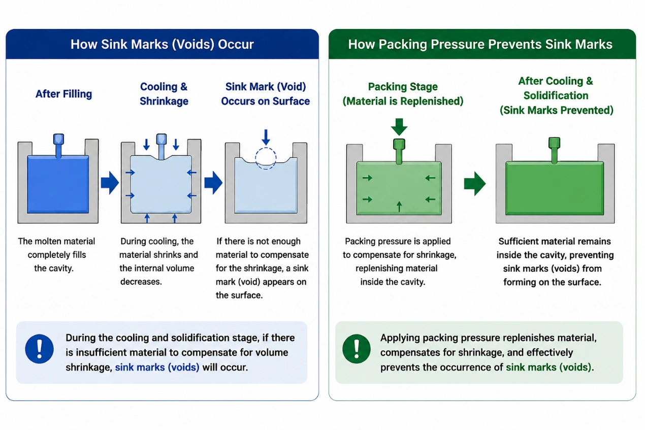 Formation and Prevention of Sink Marks