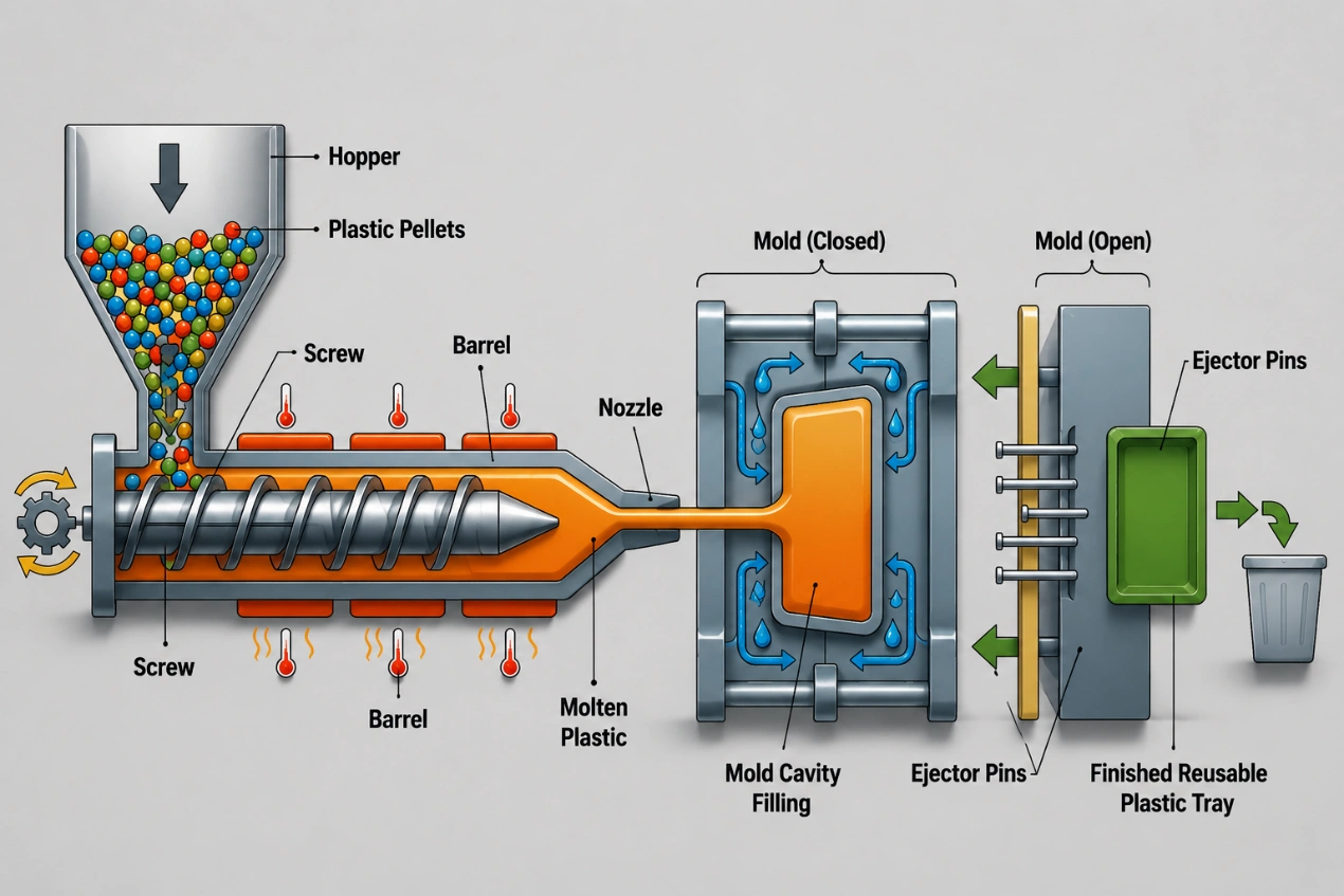 Injection Molding Process Diagram