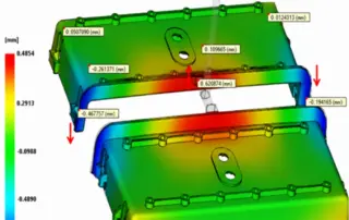 Mold Flow Analysis Illustration