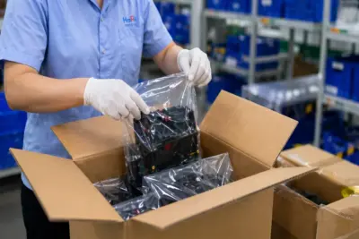 Proper packaging to protect the parts