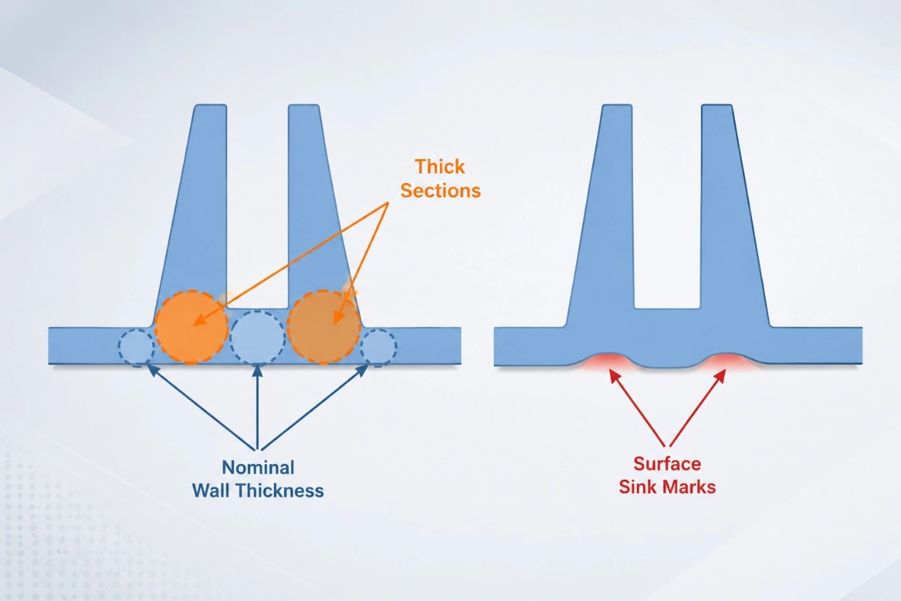 Shrinkage Caused by Abrupt Wall-Thickness Changes