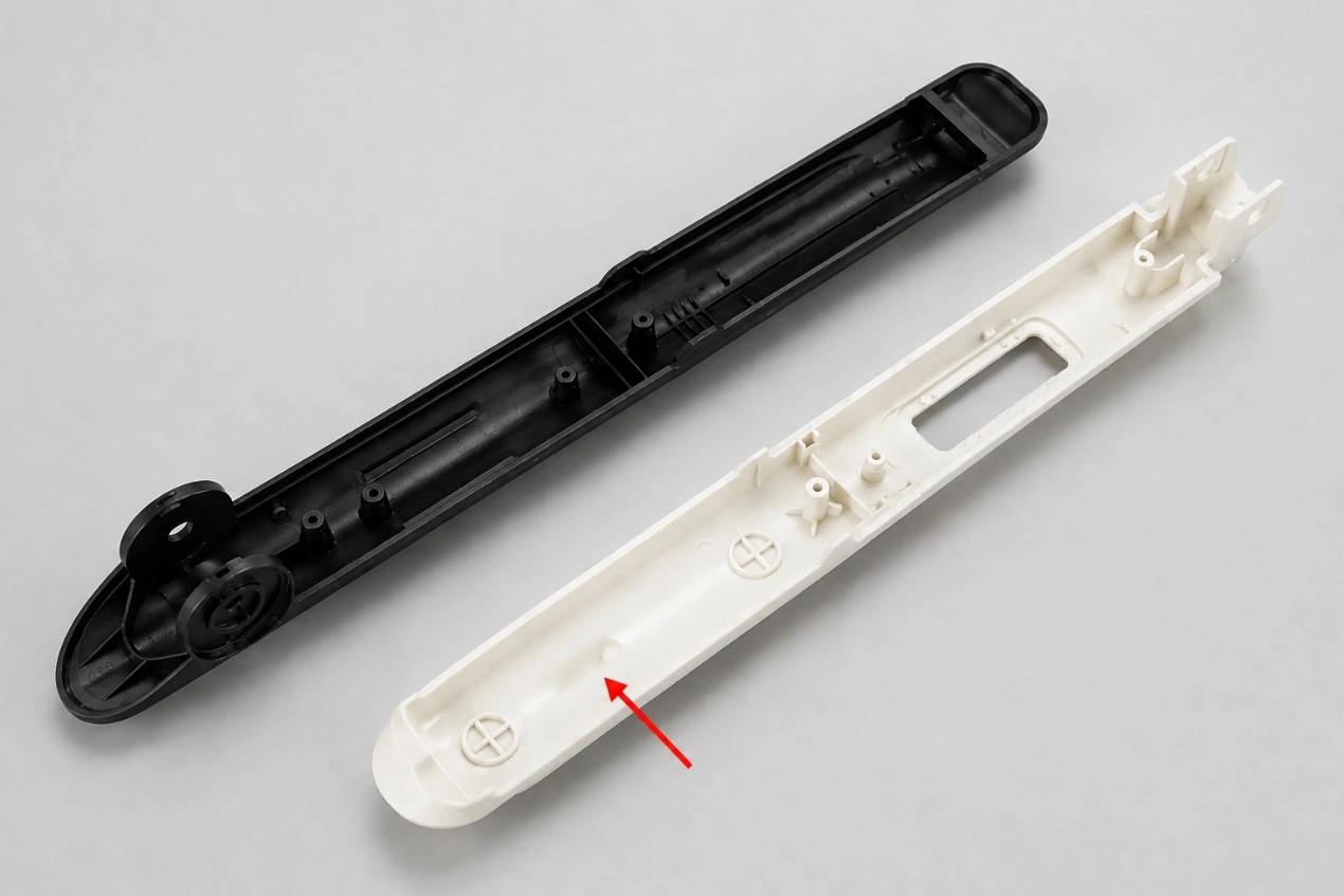 Sink Marks on a Medical PA66 Injection-Molded Part