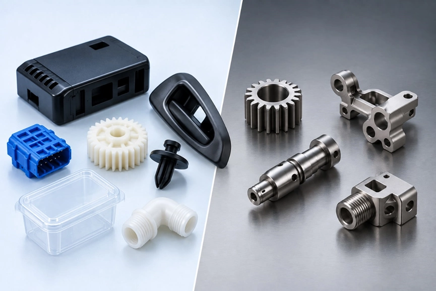 plastic injection molding applications vs Metal injection molding applications